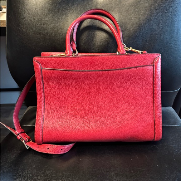 Coach Red floral appliqué Handbag - Picture 10 of 14